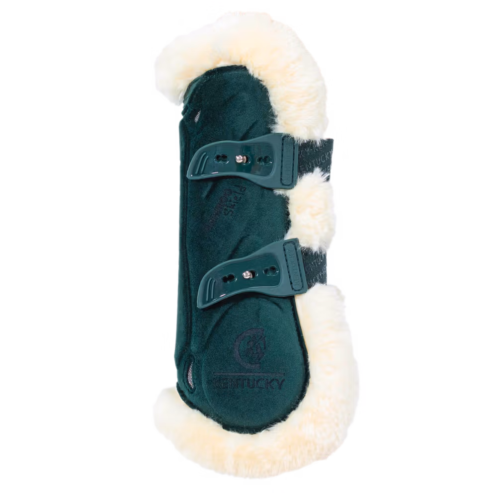 Vegan Sheepskin Tendon Boots bamboo Elastic Velvet red S