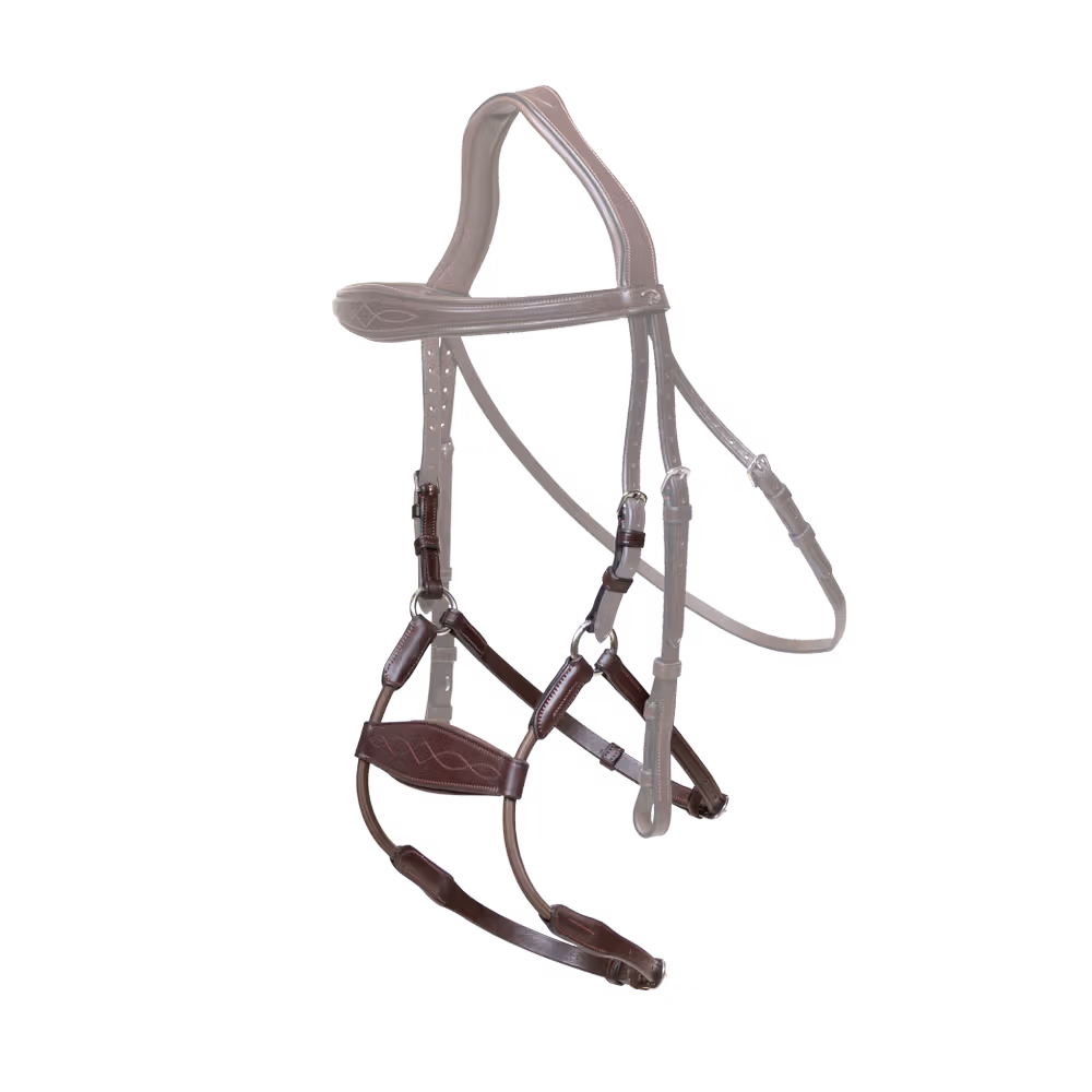 Elastic hybrid noseband NE coll, Full/brown