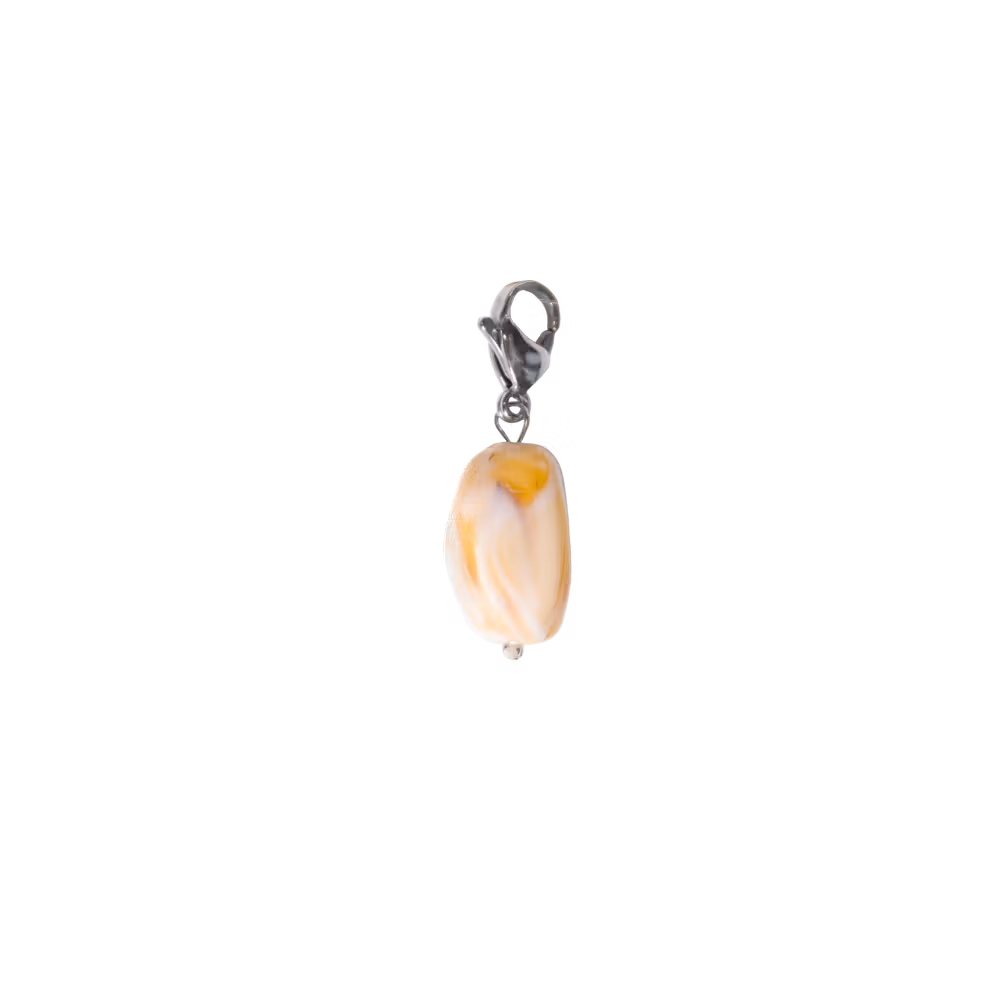 Lucky charm stone brown size S