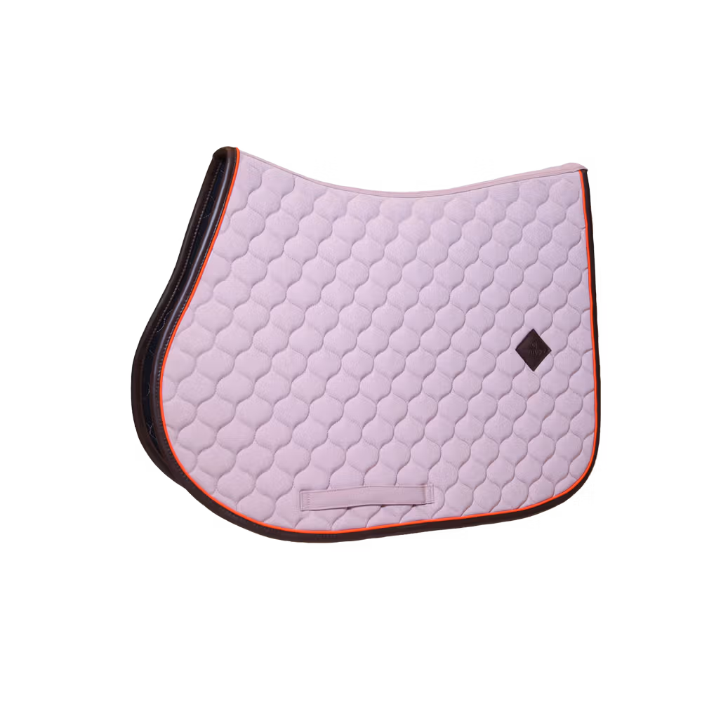 Saddle Pad onion quilt leather neon jumping kaki