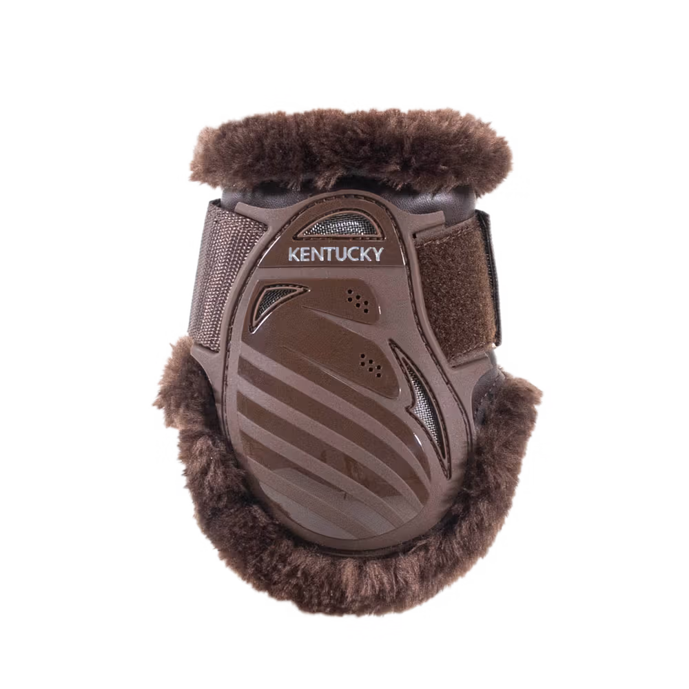 Vegan Sheepskin young horse fetlock boots bordeaux XS