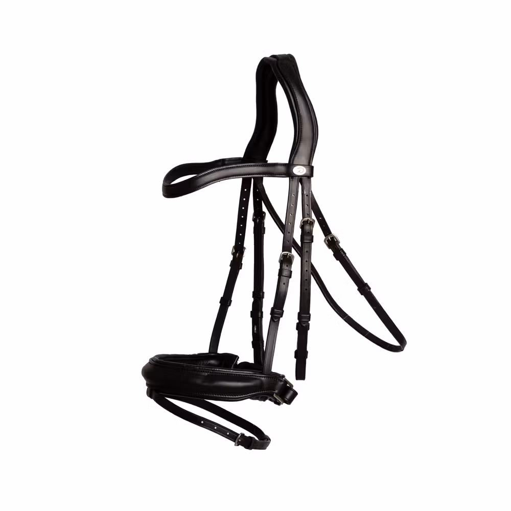 Bridle Medium noseband soft leathersoft coll Full/brown