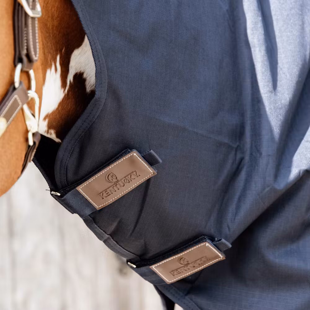Turnout rug all weather Quick dry Fleece with Neck navy 145-6'6 0gram