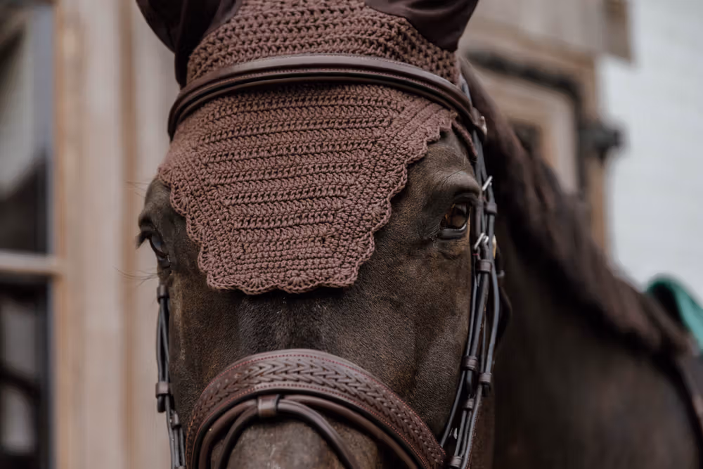 Fly veil Wellington wave brown