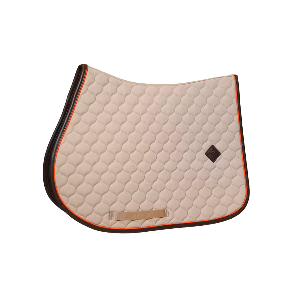 Saddle Pad onion quilt leather neon jumping kaki