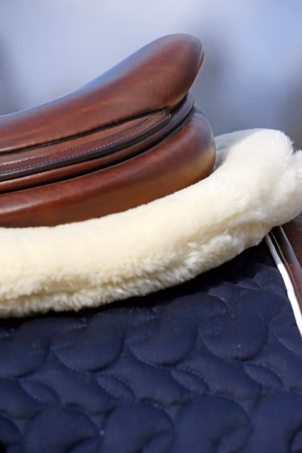 Sheepskin Half Pad Absorb Navy