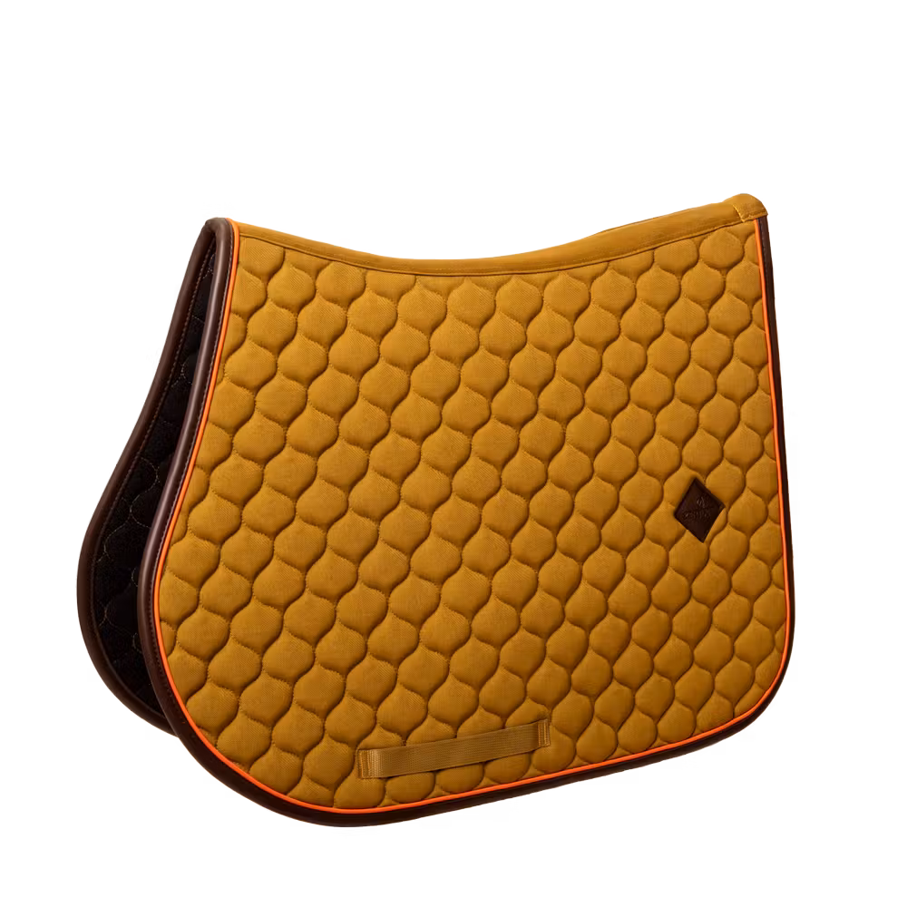 Saddle Pad onion quilt leather neon jumping kaki