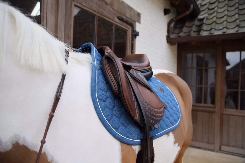 Saddle Pad melange jumping navy
