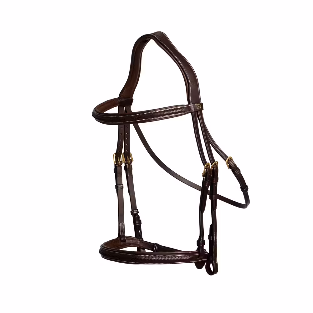 Plaited Noseband Bridle Without Flash