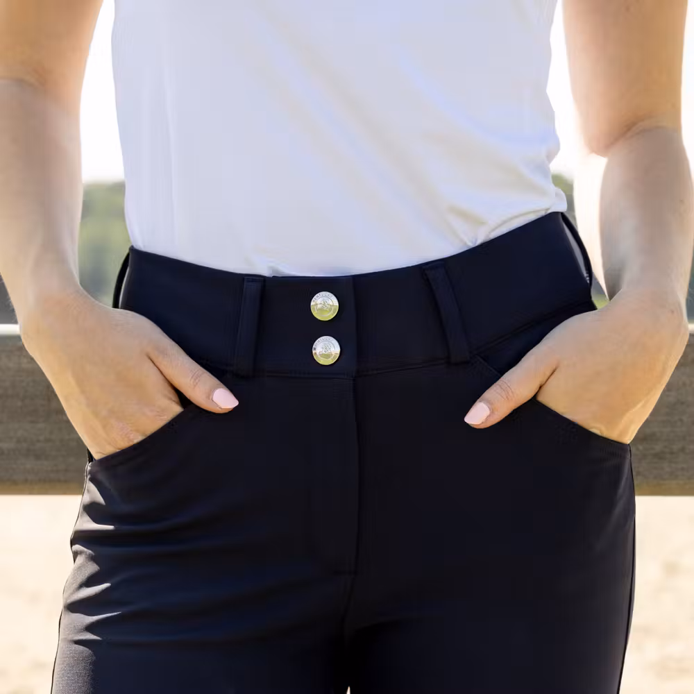 Miami women breeches full grip navy size 38