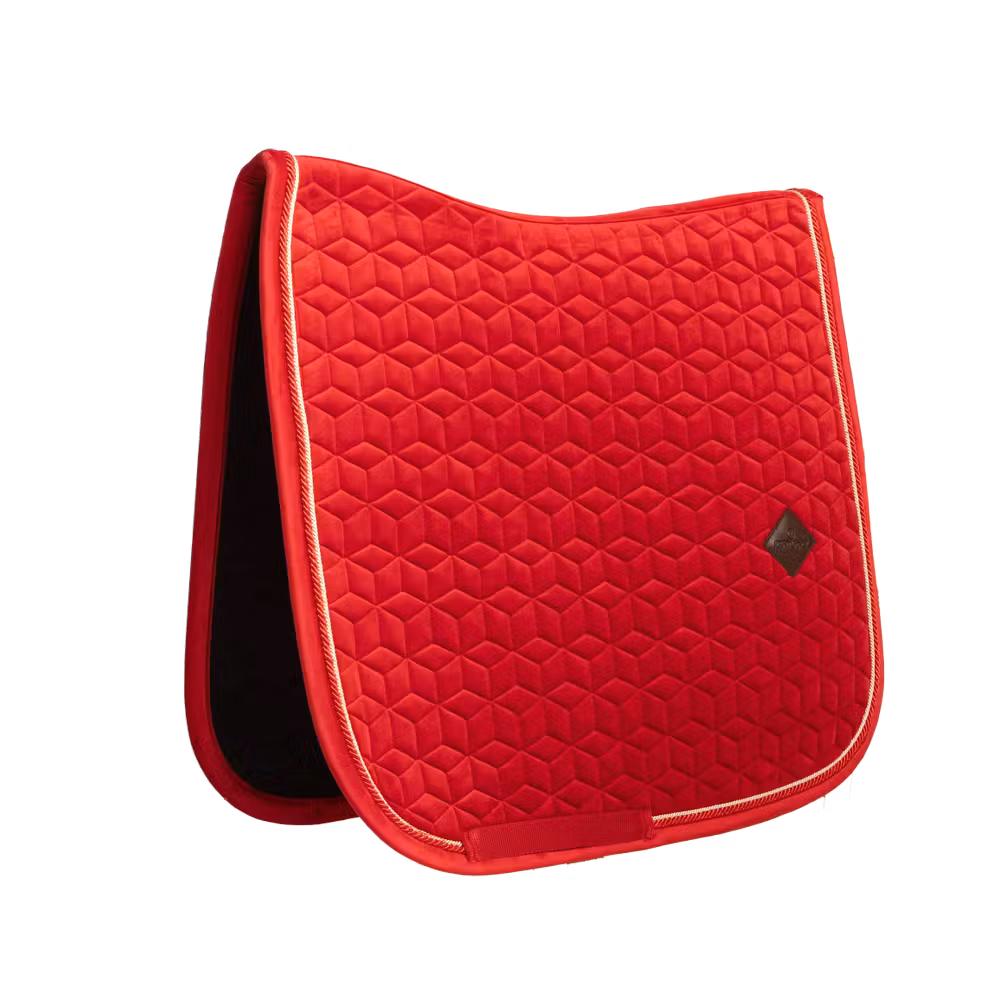 Saddle Pad velvet dressage old rose