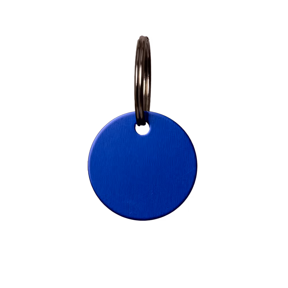 Name Plate round size S 2,2cm navy