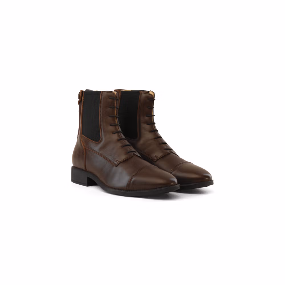 Short Boots front laces black size 40