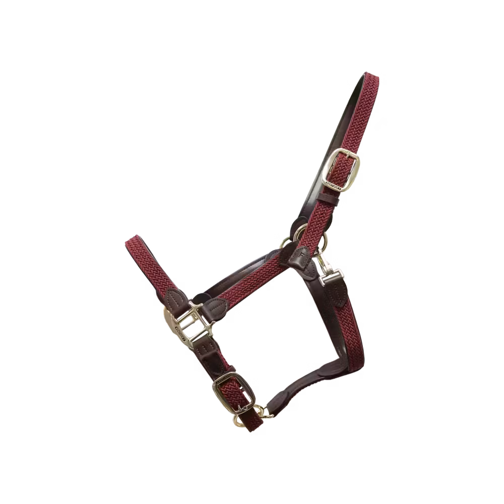 Plaited Nylon halter bordeaux Cob