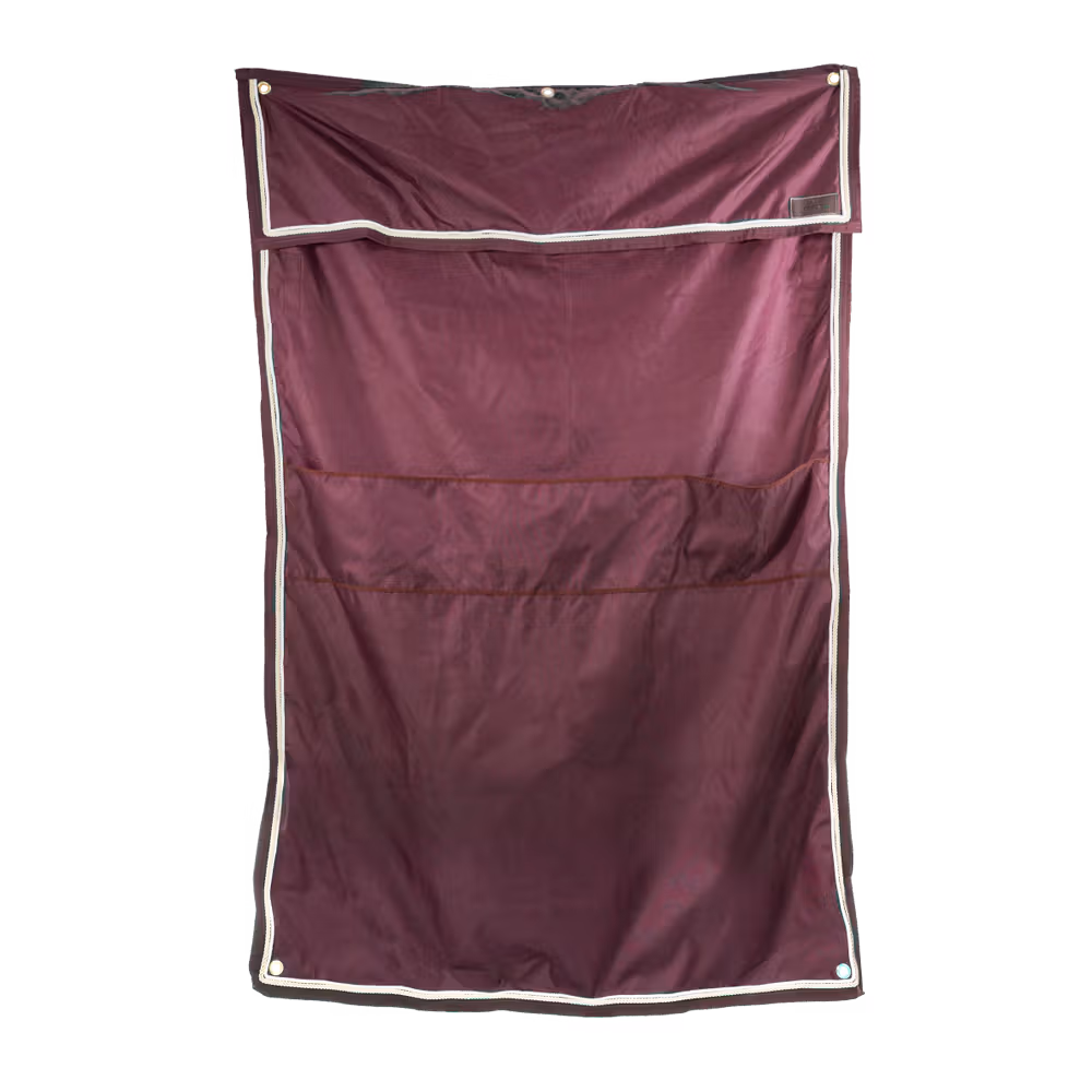 Stable curtain waterproof classic with pockets bordeaux 135cmx200cm