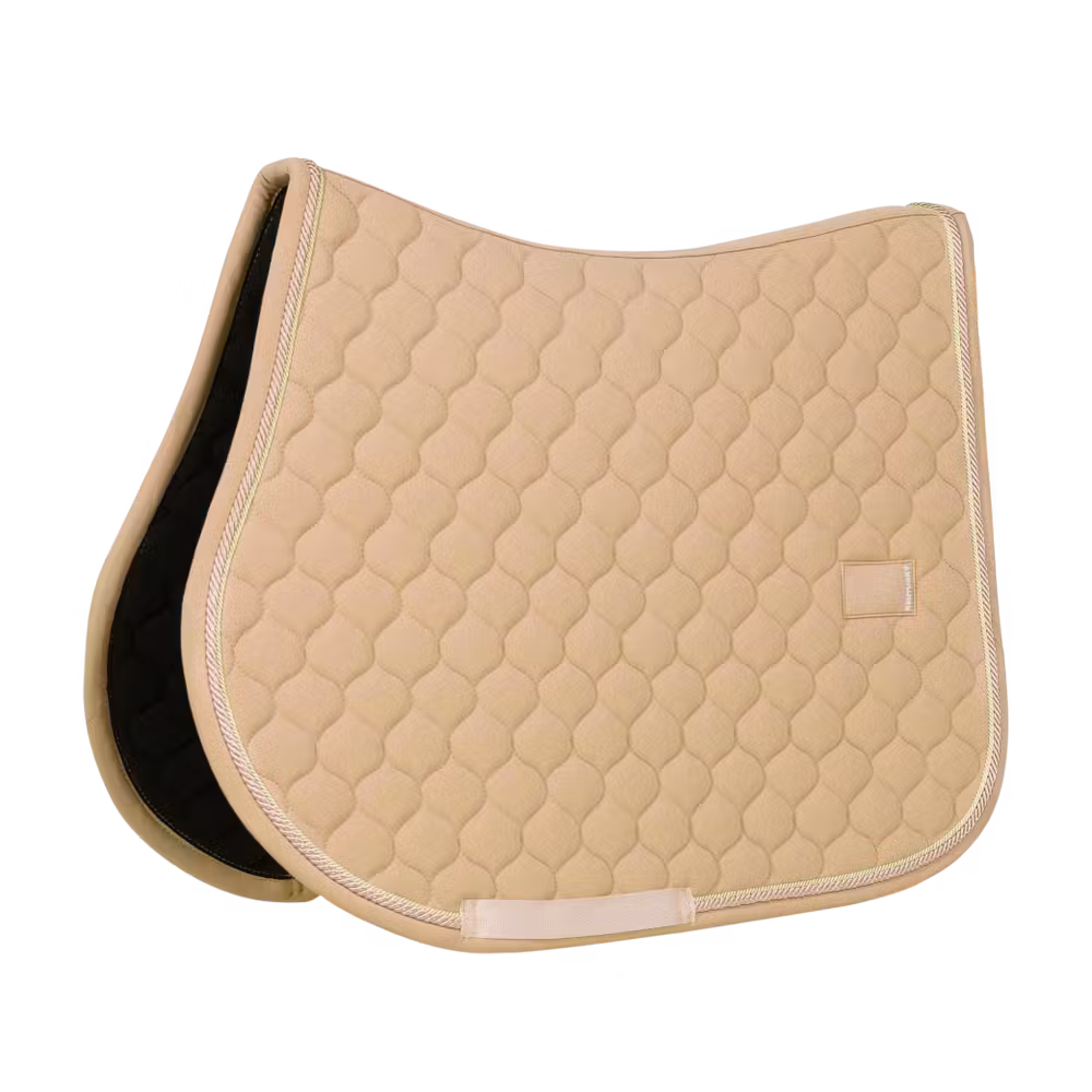 Saddle Pad onion quilt rubber logo jumping navy