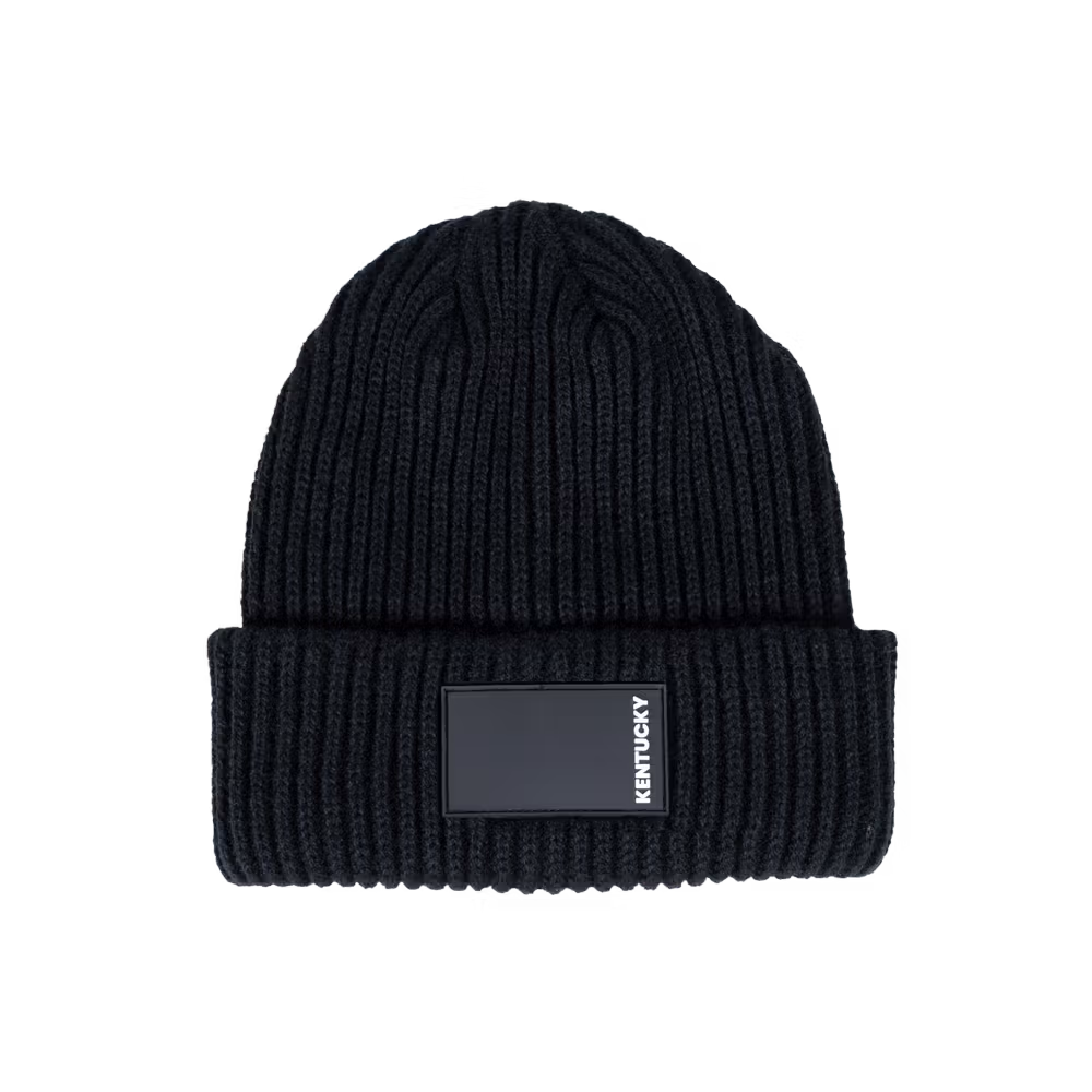 Beanie rubber logo navy
