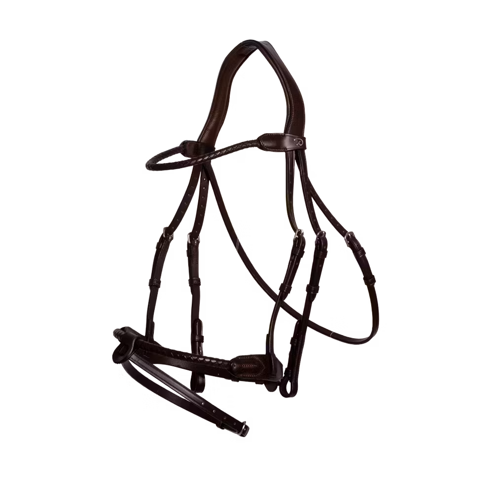 Braided Noseband Bridle with Removable Flash