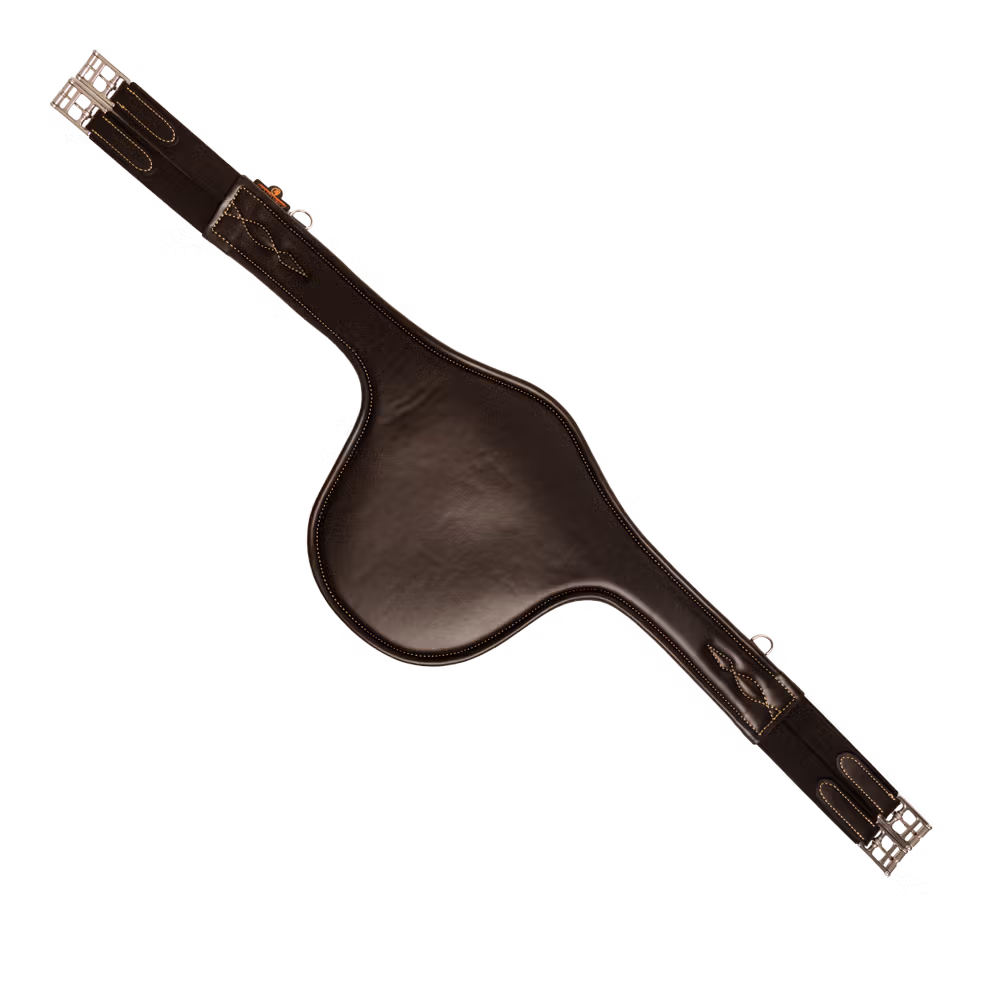 Stud girth brown 130 cm