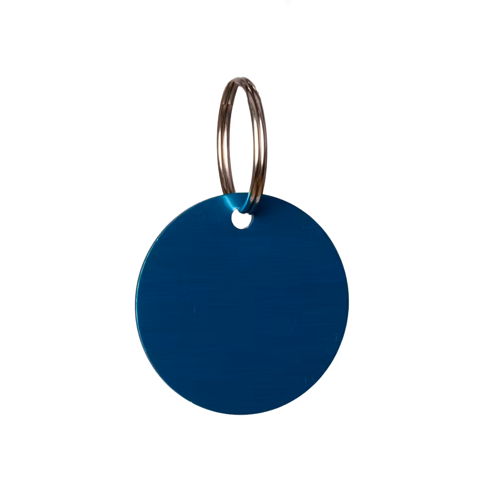 Name Plate round size S 2,2cm navy