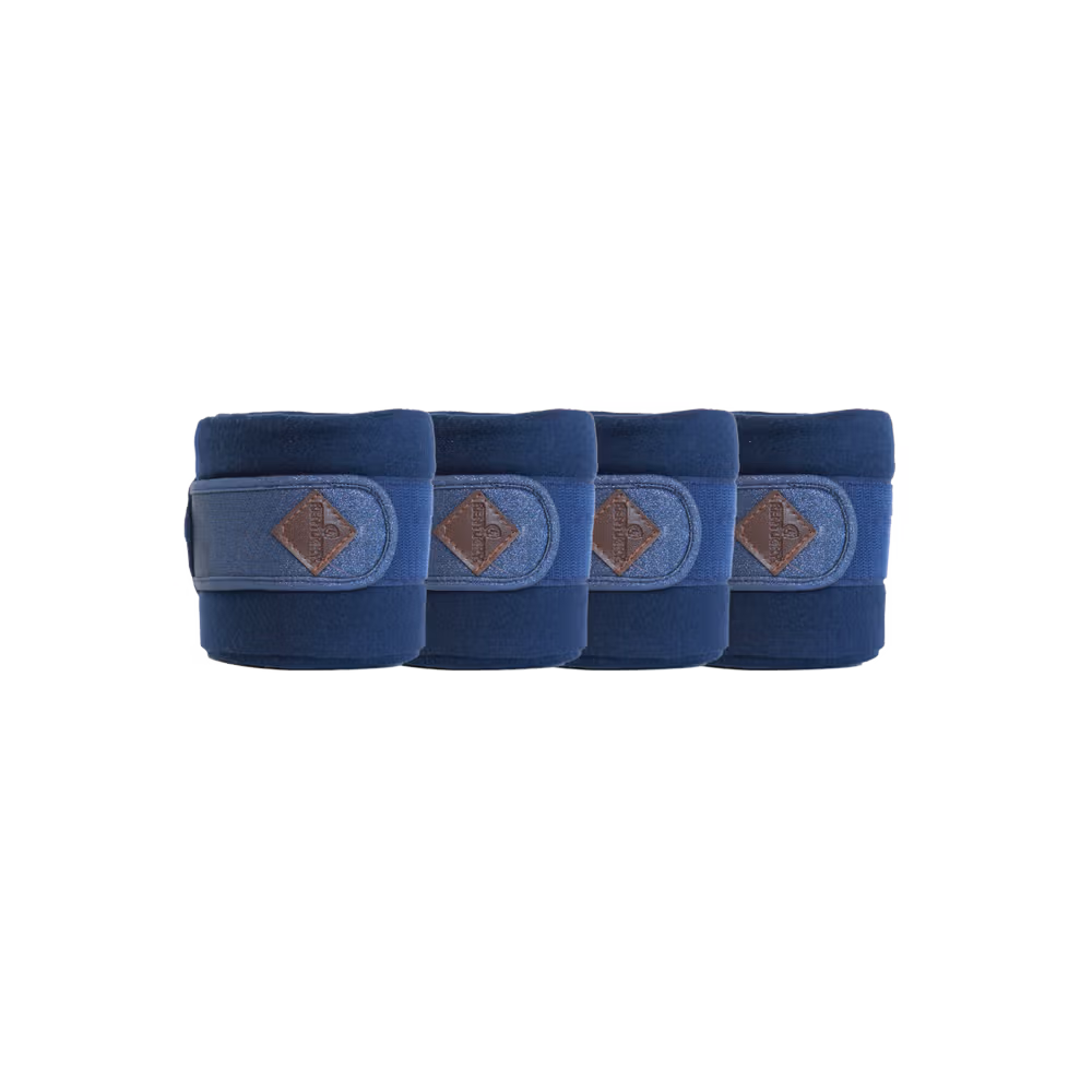 Polar Fleece glitter bandage navy