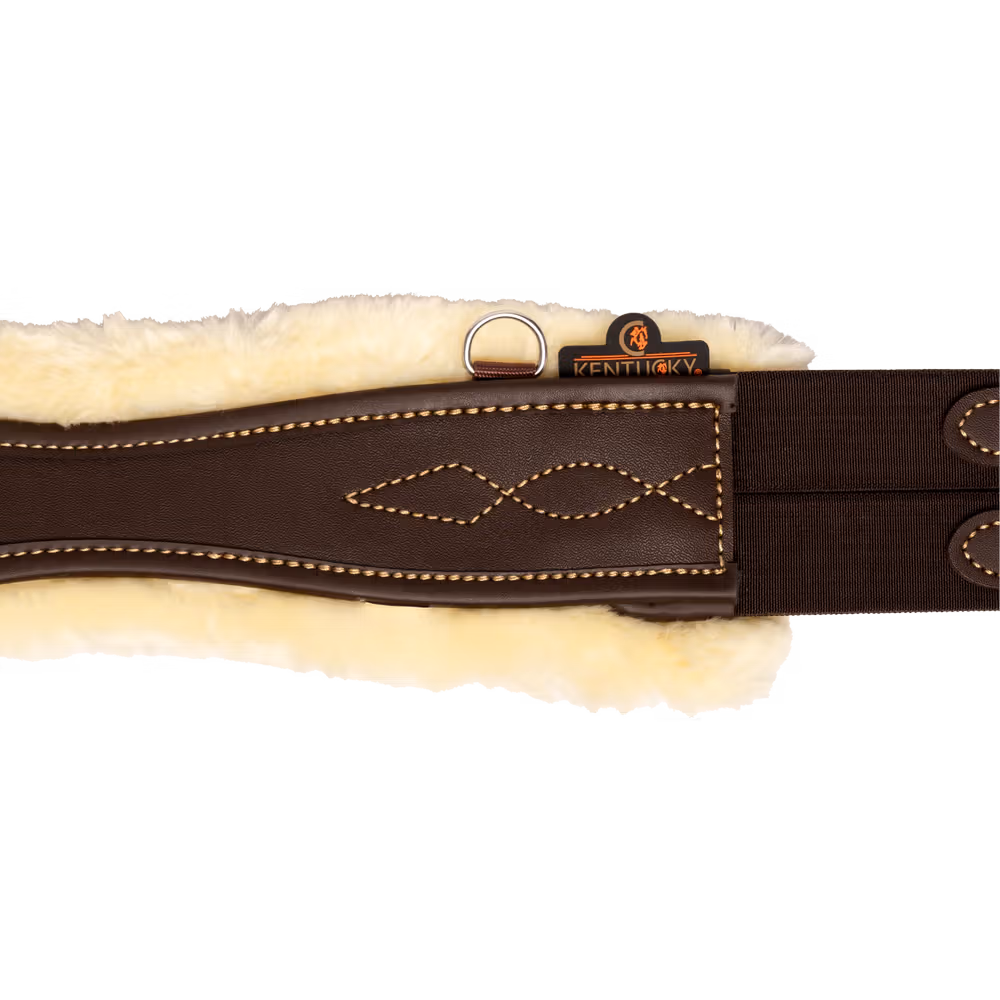 Sheepskin anatomic girth brown 130 cm