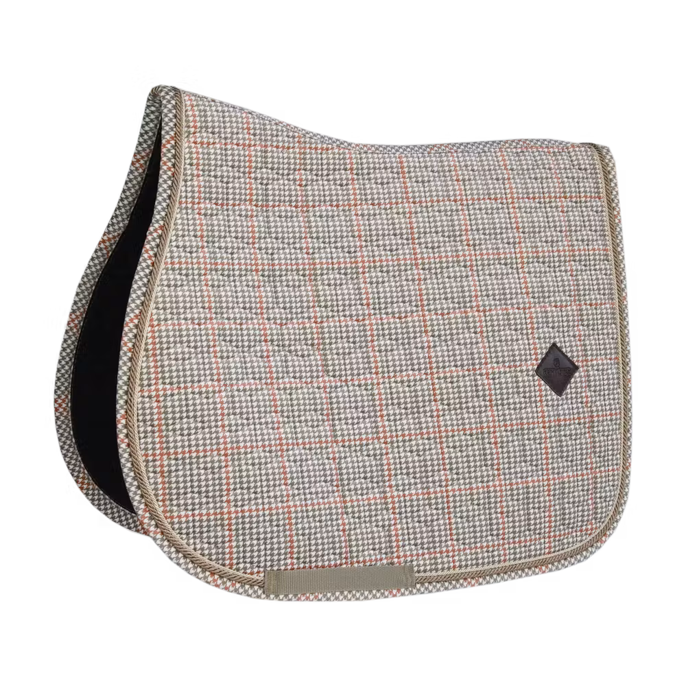 Saddle Pad Pied-de-Poule jumping black