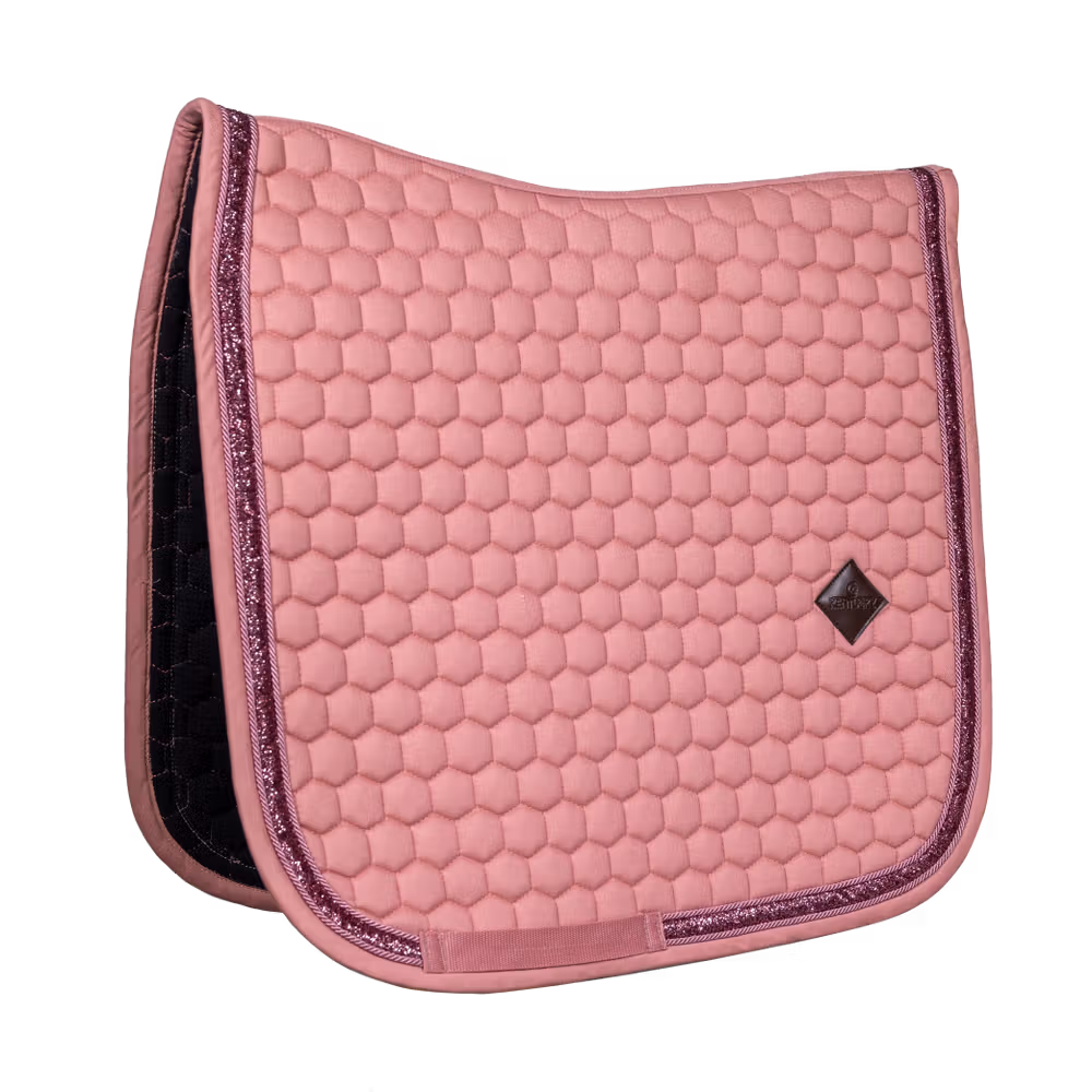 Saddle Pad glitter band dressage black