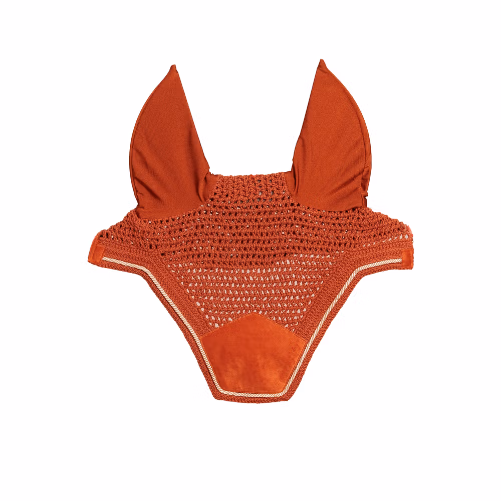 Fly veil Wellington velvet mustard cob