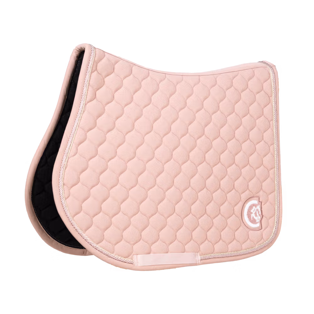 Saddle Pad onion quilt 3D logo jumping navy