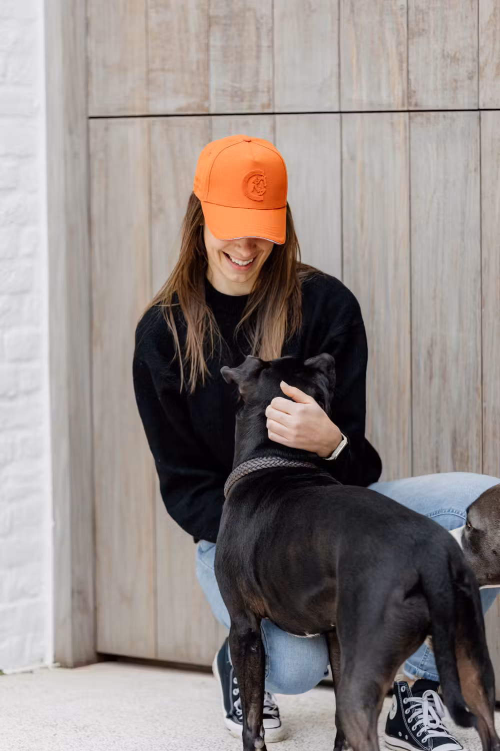 Cap 3 D logo rust orange