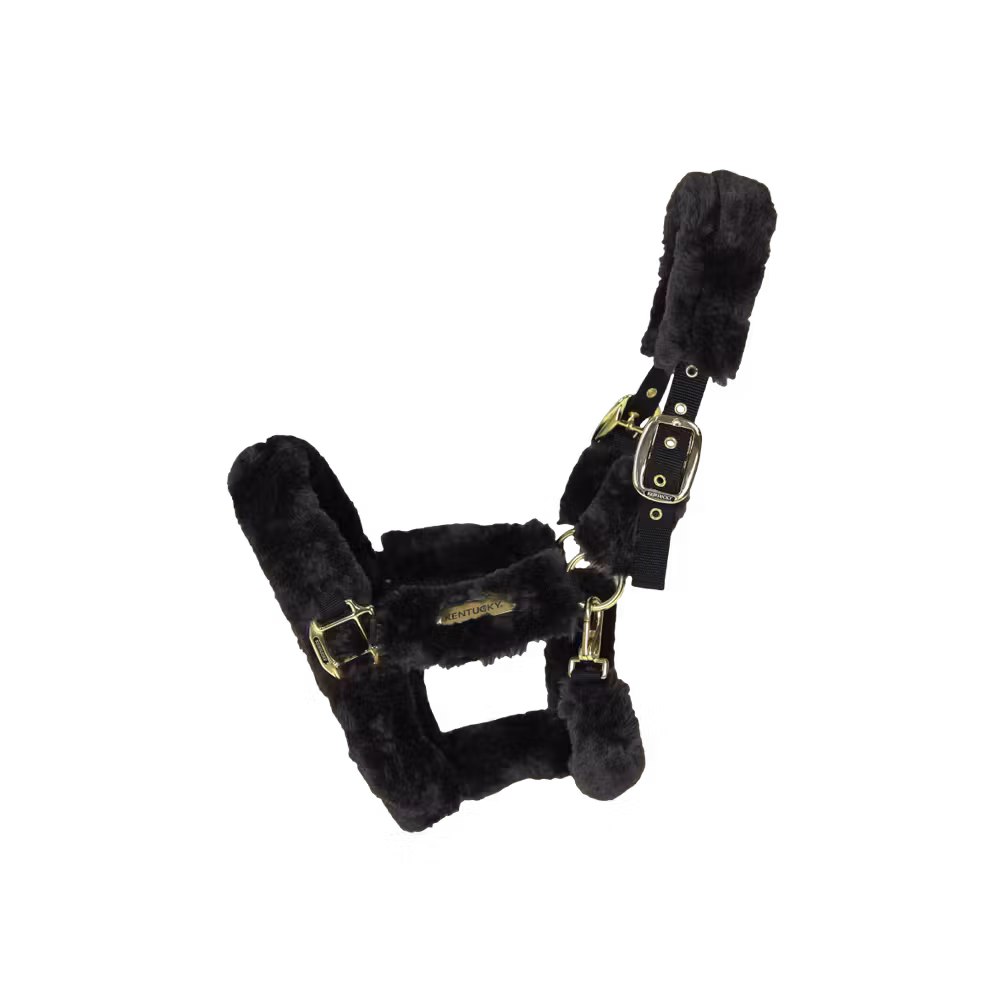 Sheepskin Shipping Halter natural Pony