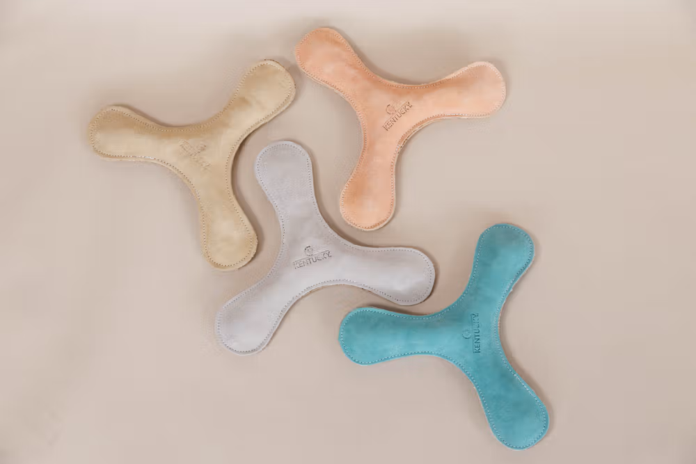 Dog toy pastel boomerang beige