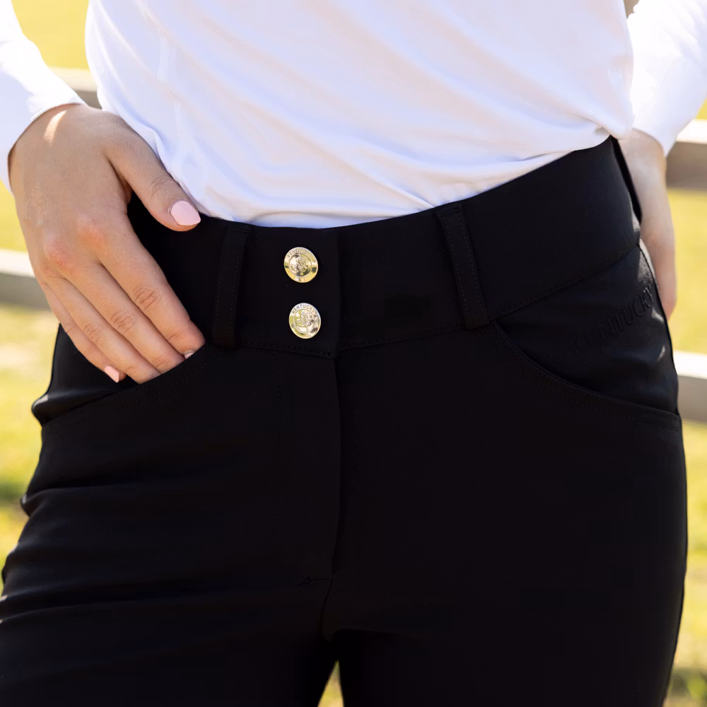 Miami women breeches knee grip black size 32