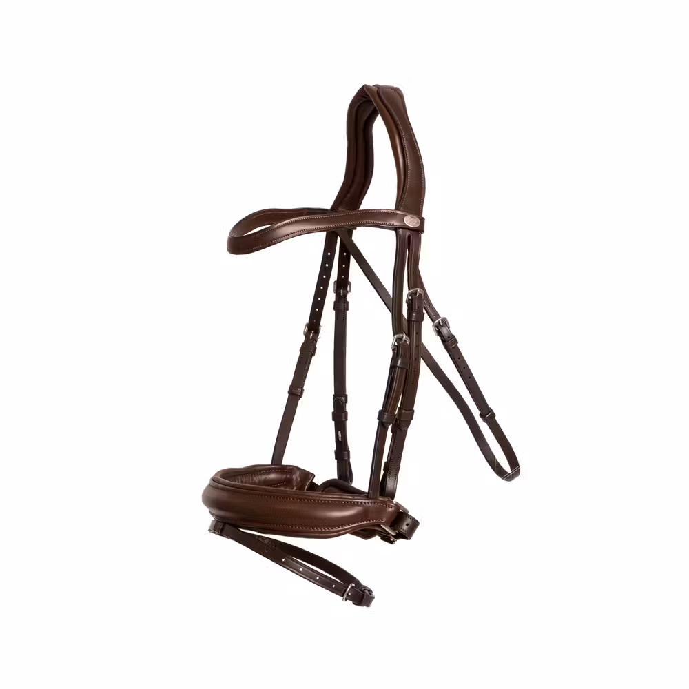 Bridle Medium noseband soft leathersoft coll Full/brown