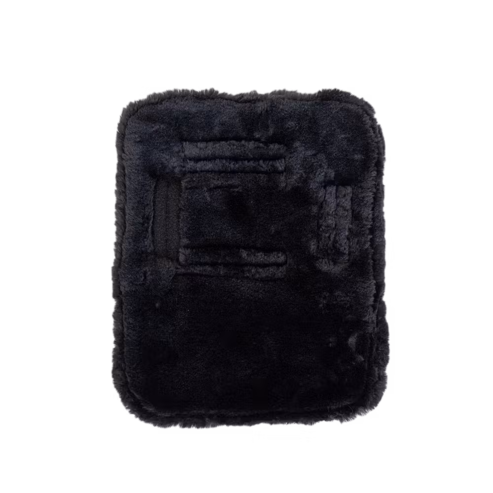 Chest expander quilted with sheepskin 2 buckles black