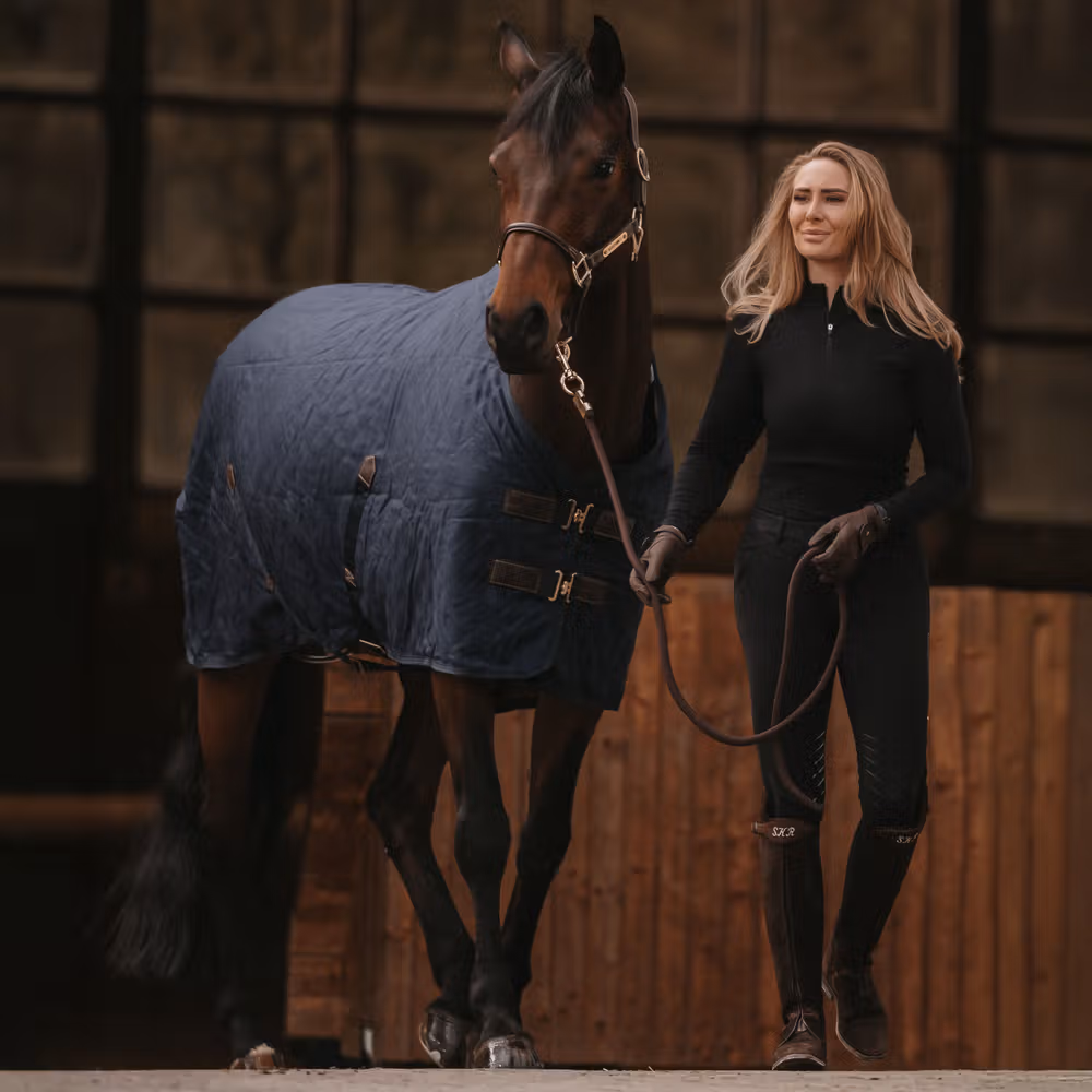 Stable Rug 0g navy 145-6'6