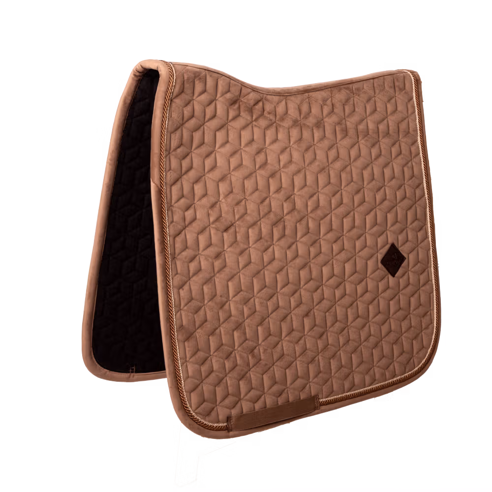 Saddle Pad velvet dressage old rose