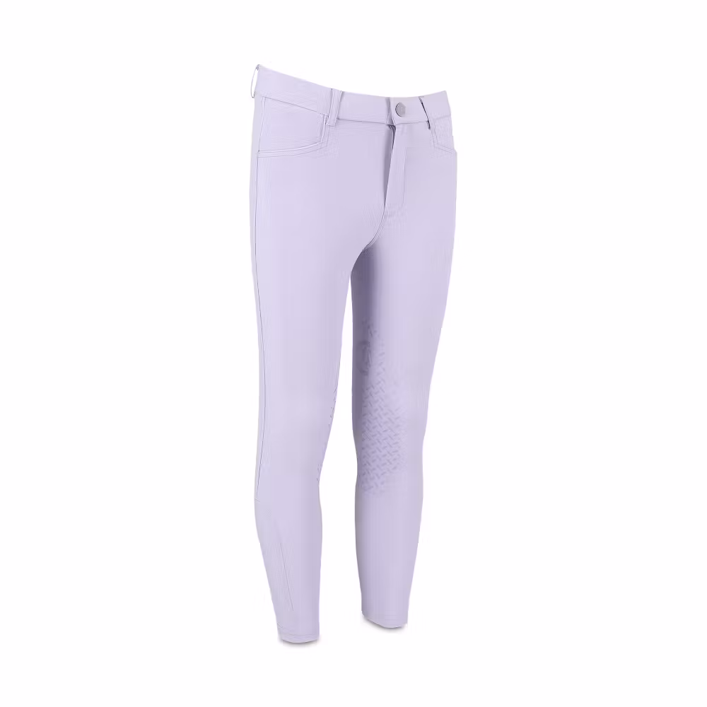 Miami city kids girl breeches knee grip light purple size 120