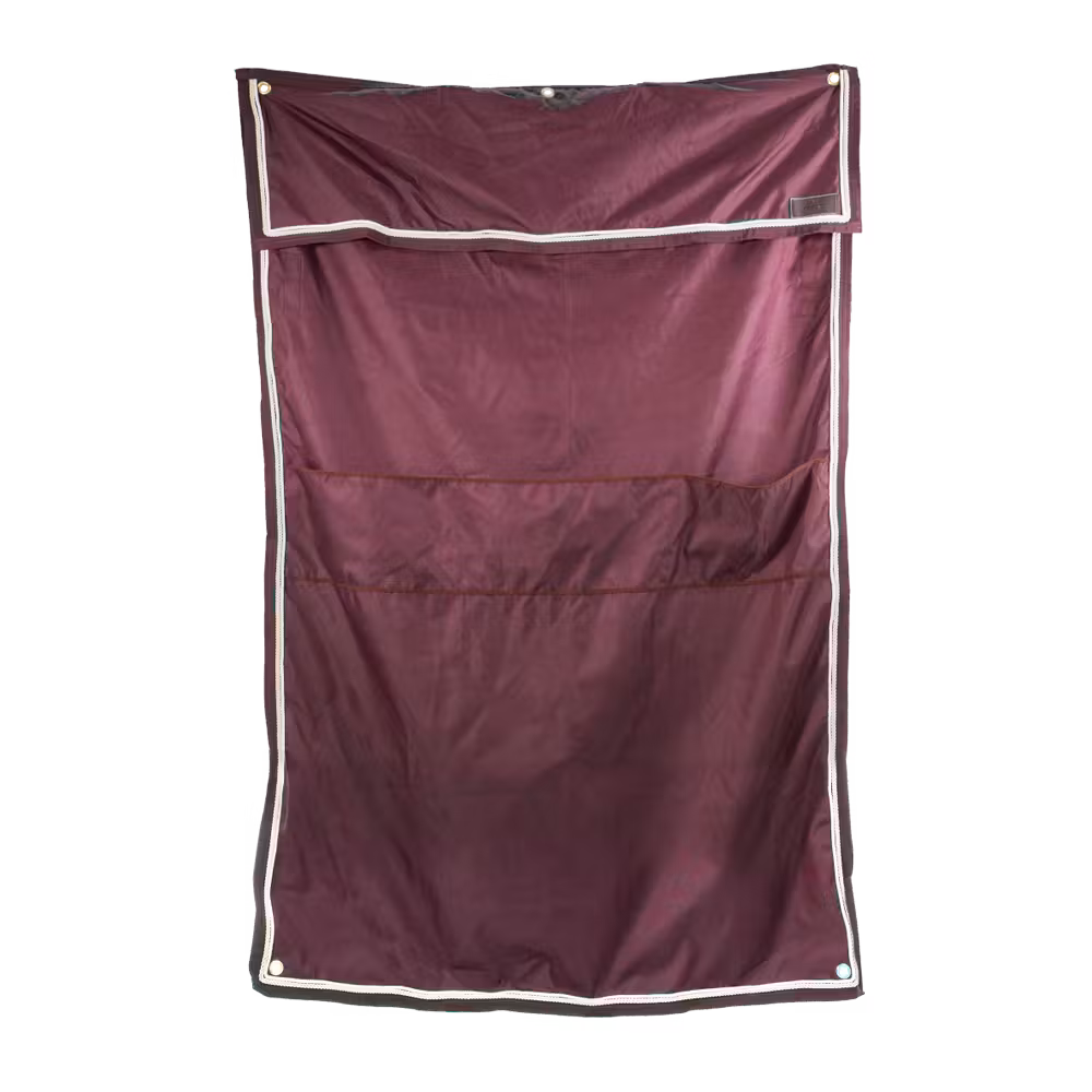 Stable curtain waterproof classic with pockets bordeaux 135cmx200cm