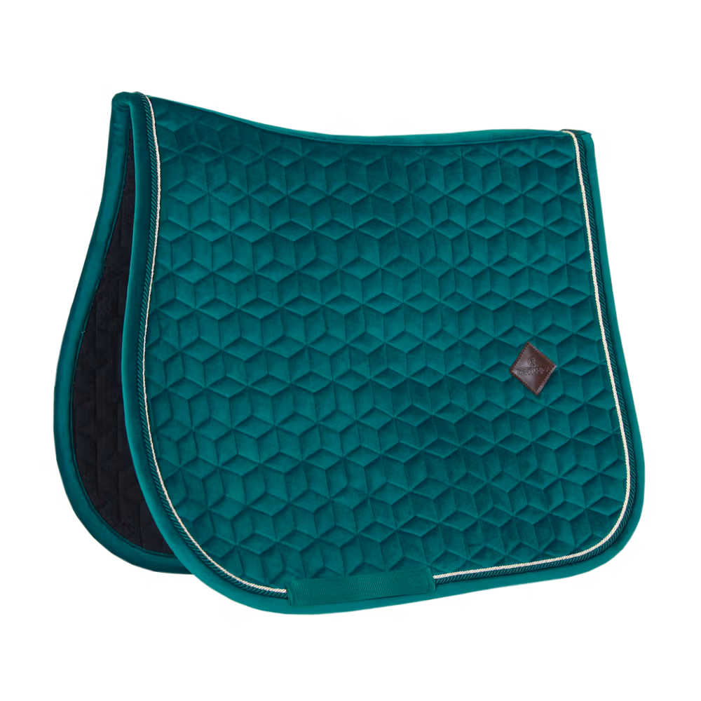 Saddle Pad velvet jumping dark green pony
