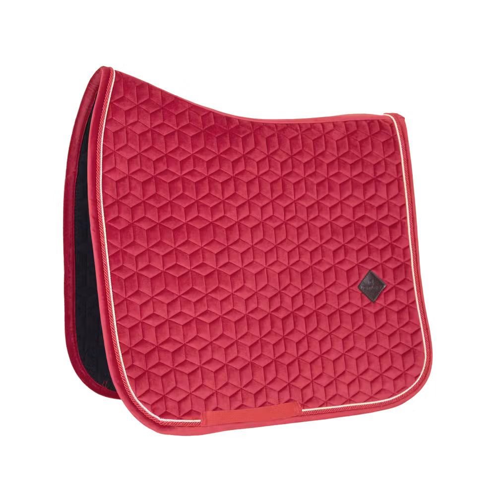 Saddle Pad velvet dressage old rose