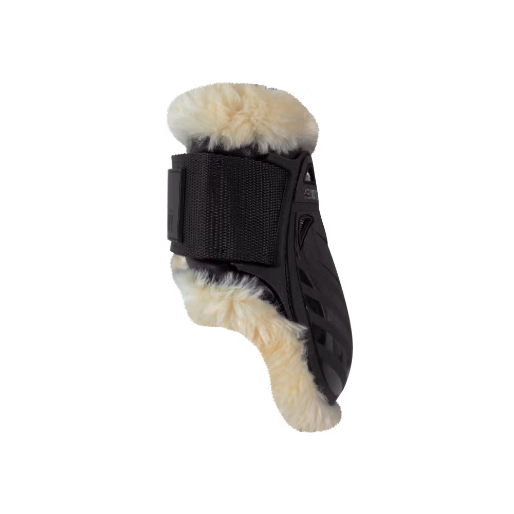 Vegan Sheepskin young horse fetlock boots bordeaux XS