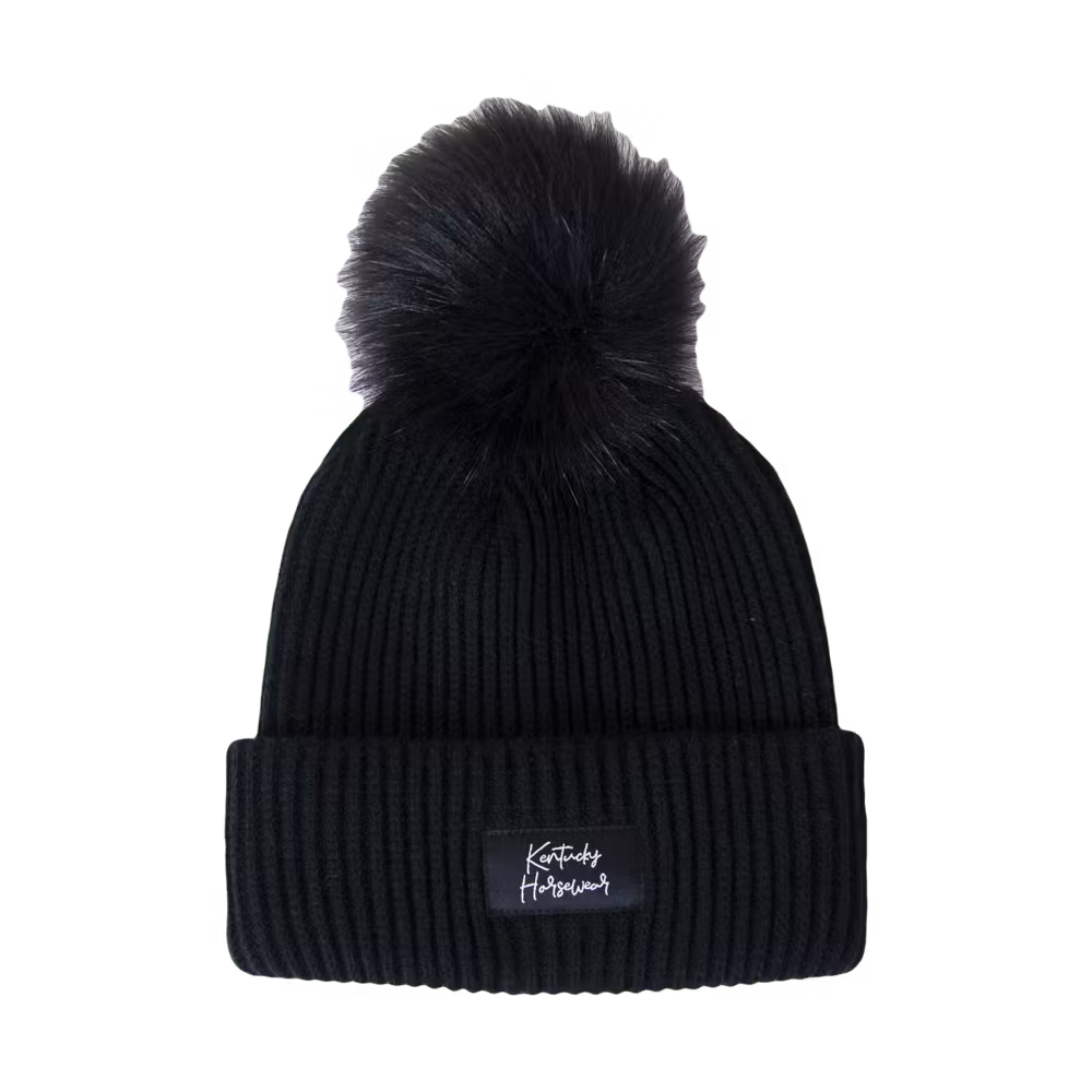 Beanie pompom old rose