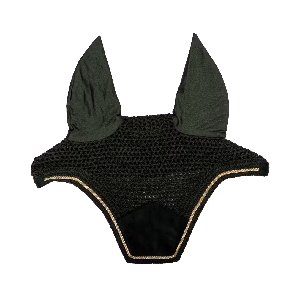 Fly veil Wellington velvet mustard cob
