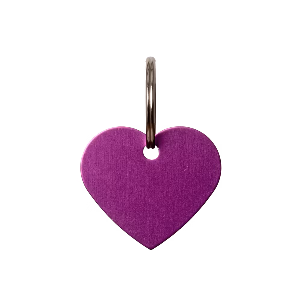 Name Plate heart size S 2,5cm old rose