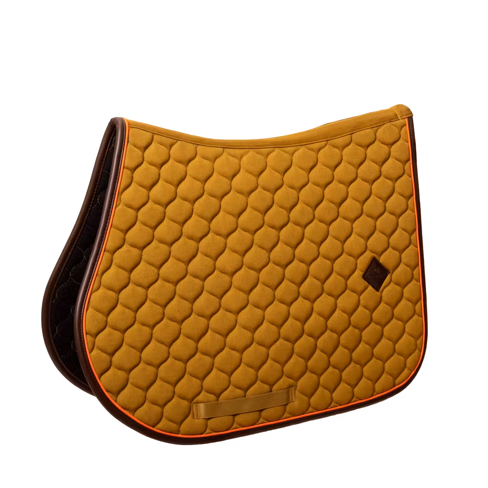 Saddle Pad onion quilt leather neon jumping kaki