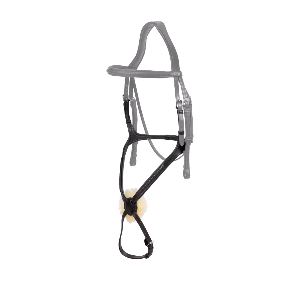 Plaited Figure 8 Noseband BLACK COB