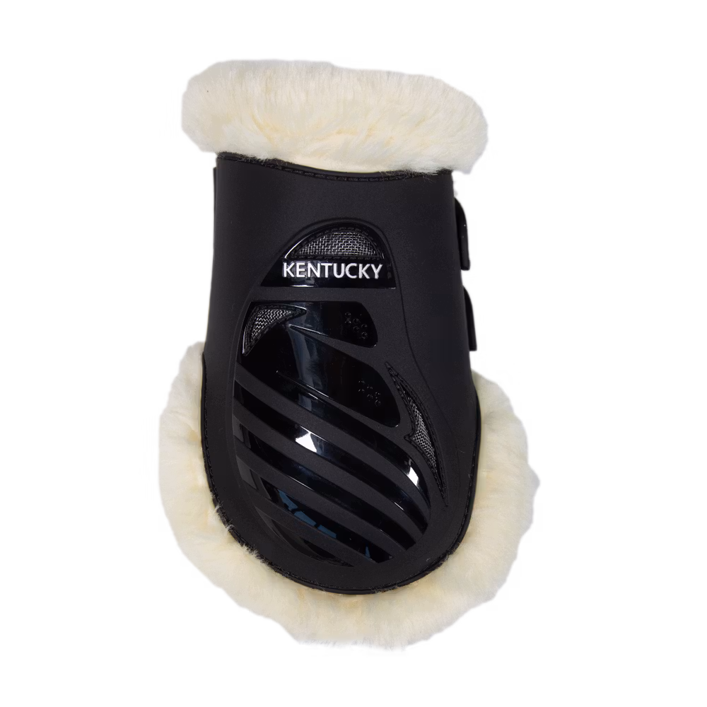 Vegan sheepskin Fetlock Boots Elastic M brown