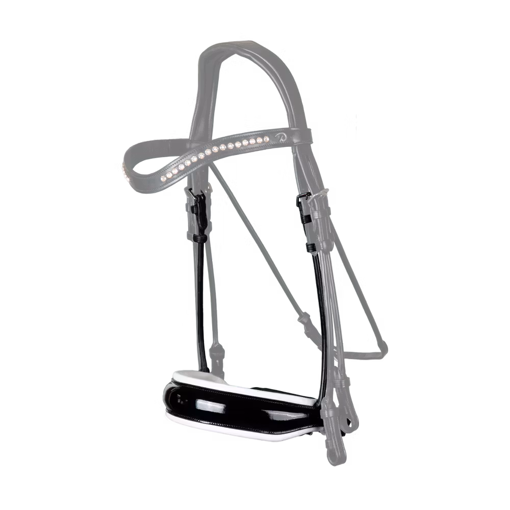 Patent Large Crank Noseband With White Padding